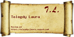 Telegdy Laura névjegykártya