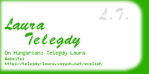 laura telegdy business card